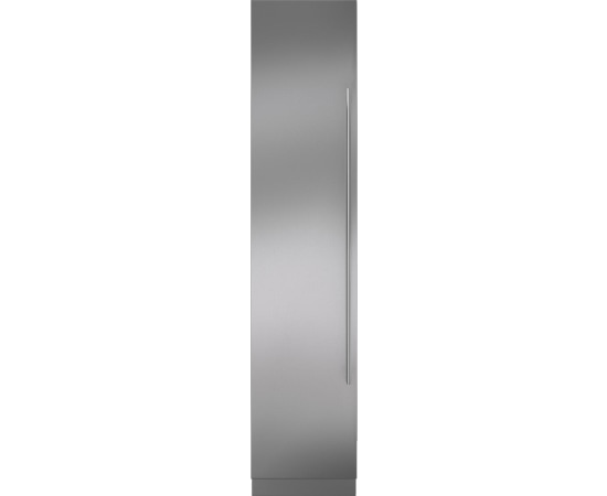 Stainless Steel Column Door Panel With Tubular Handle - Left Hinge