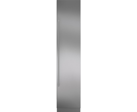 Stainless Steel Column Door Panel With Tubular Handle - Right Hinge