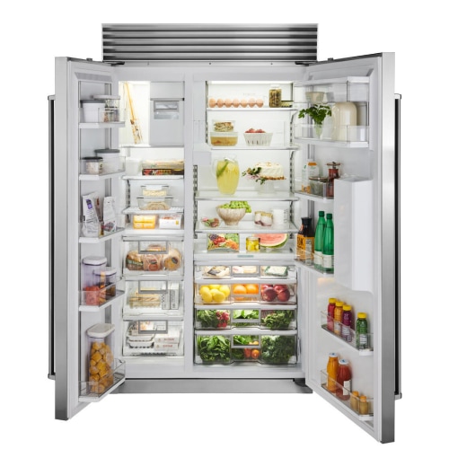 122 cm Side-By-Side Refrigerator/Freezer, External Dispenser, Overlay ...