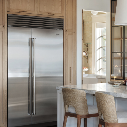 122 cm Side-By-Side Refrigerator/Freezer, Internal Dispenser ICBCL